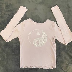 Light Purple long sleeve Hollister tshirt size small